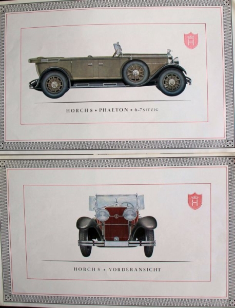 Horch 8 Modelprogram 1930 Carbrochure-Map (3827)